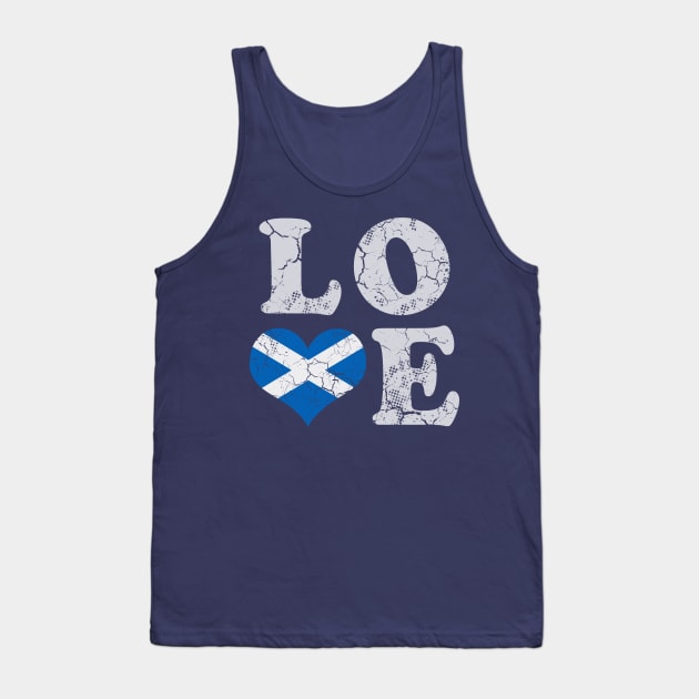 Scotland Flag Love Scottish Scot Family Heritage Tank Top by E